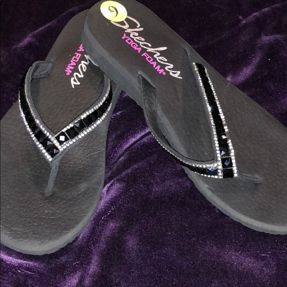 skechers sandals mens purple